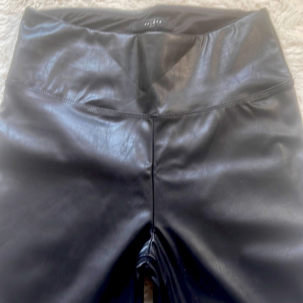 Faux leather black leggings! Never worn.